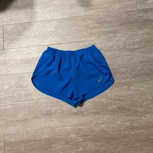 ASICS men’s running shorts size m blue